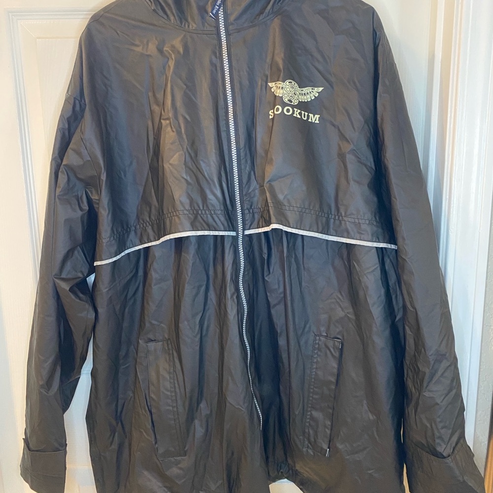 Sookum Black Windbreaker Jacket